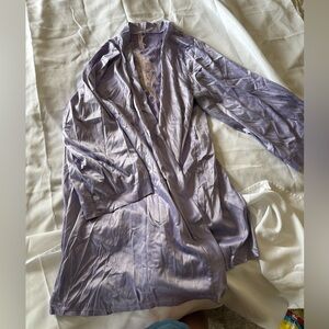 Silky Robe with Sash